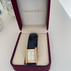 Jacqueline Kennedy by Camrose & Kross JBK Women's Watch Gold Tone Rhinestone JPN